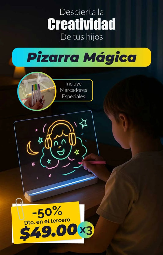 Pizarra Mágica LED – ¡Dibuja con luz y despierta su imaginación!